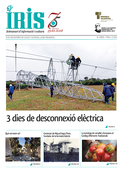 El Iris, portada 3 de Novembre